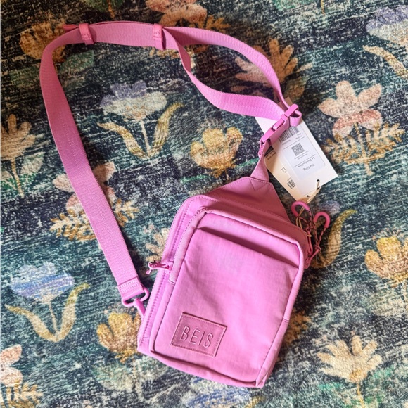 BEIS Handbags - NWT BEIS the Sling Vibrant Pink Crossbody Bag